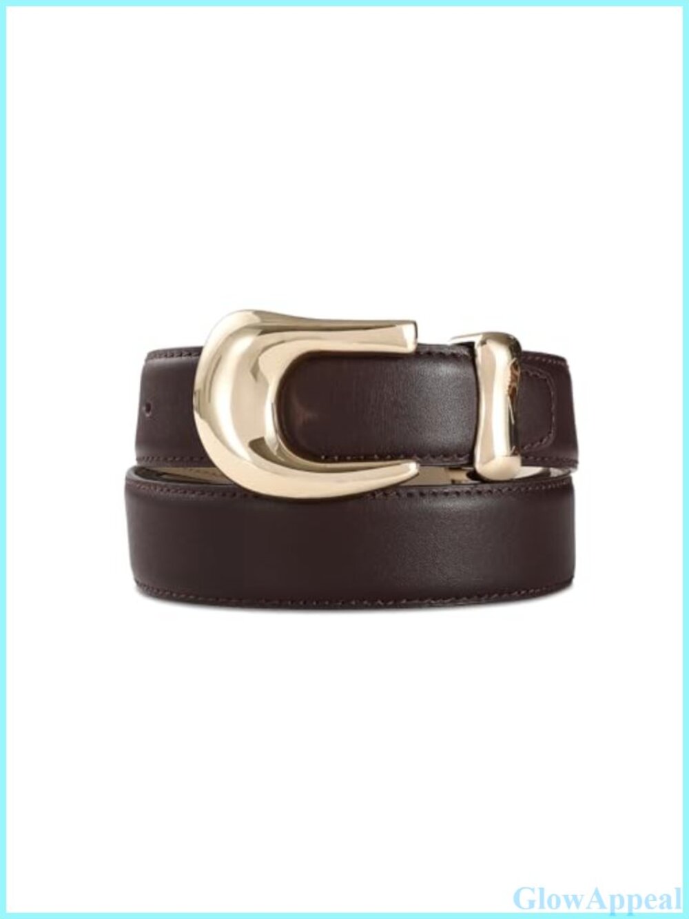Genuine Leather Women's Belt Gold Metal Buckle Casual Fashion